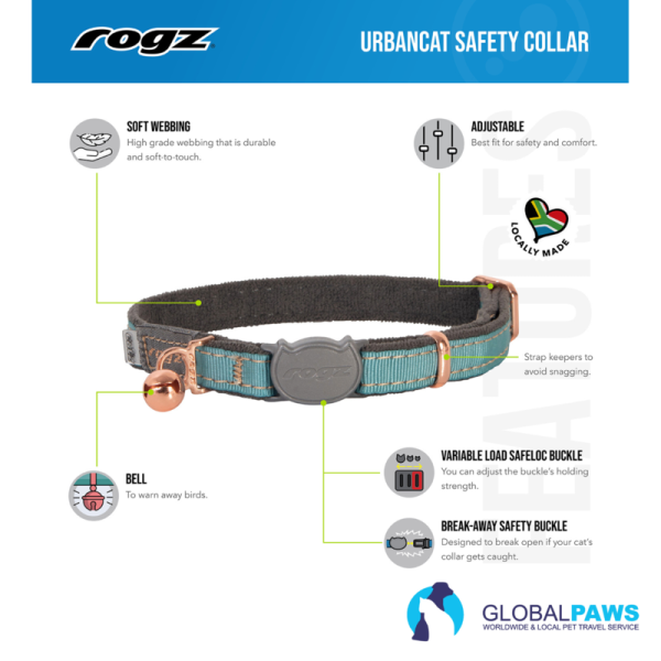 Rogz UrbanCat Safety Collar