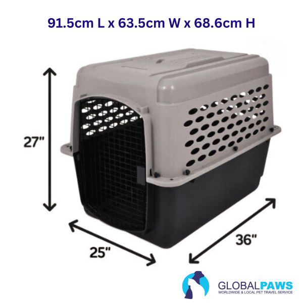 Plastic Pet Crate Large - Petmate Vari Kennel