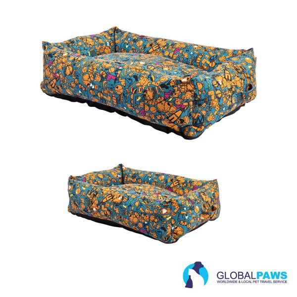 Rogz Dog Bed Retro Walled Rectangular - Image 4