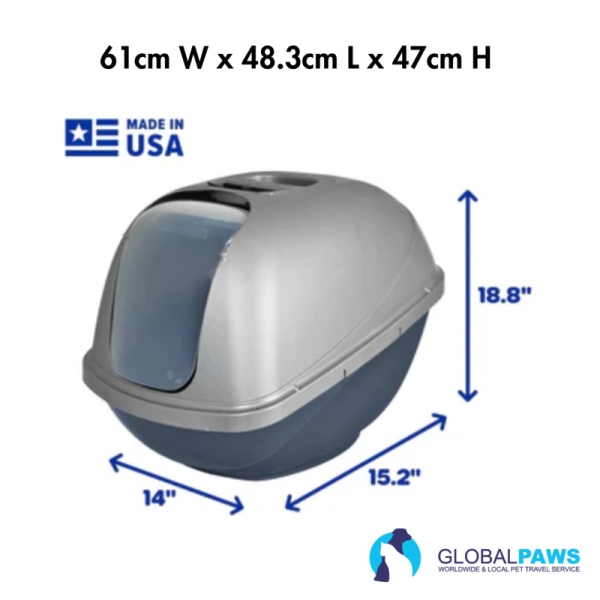 Petmate Basic Hooded Cat Litter Box - Image 2