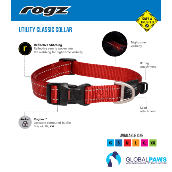 Rogz Dog Utility Collar Classic - Image 12