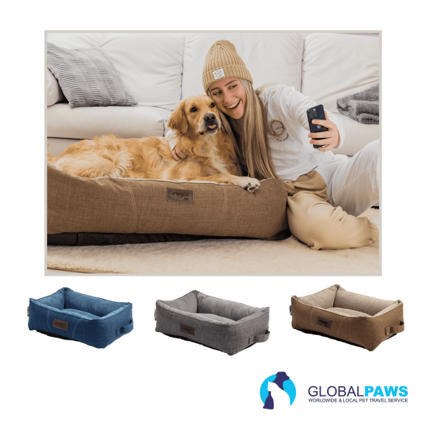 Rogz Pet Bed Lounge Walled Rectangular